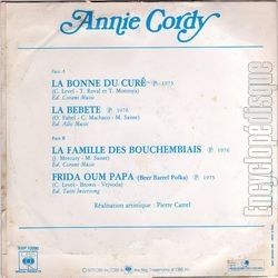 [Pochette de La bonne du cur (Annie CORDY) - verso]