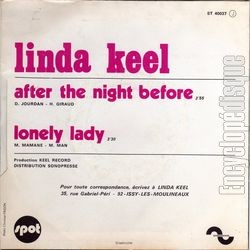 [Pochette de After the night before (Linda KEEL) - verso]