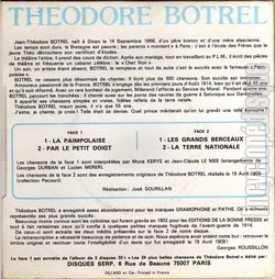 [Pochette de Les plus belles chansons de Thodore Botrel (COMPILATION) - verso]
