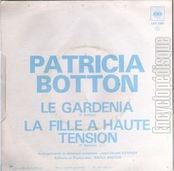 [Pochette de Le gardenia (Patricia BOTTON) - verso]