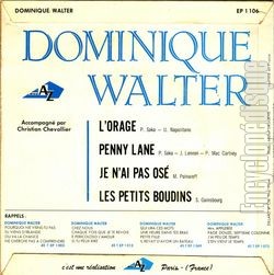 [Pochette de Les petits boudins (Dominique WALTER) - verso]
