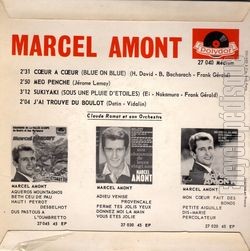 [Pochette de Cœur  cœur (Marcel AMONT) - verso]