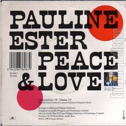 [Pochette de Peace & love (Pauline ESTER) - verso]