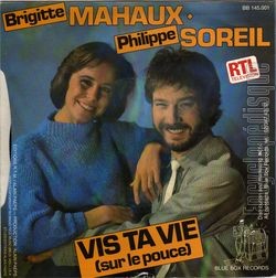[Pochette de Vis ta vie (sur le pouce) (Brigitte MAHAUX et Philippe SOREIL) - verso]