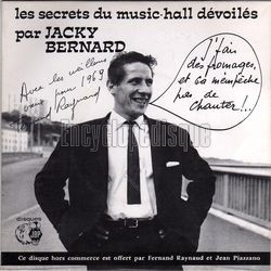 [Pochette de Les secrets du music-hall dvoils (Jacky BERNARD et Fernand RAYNAUD)]
