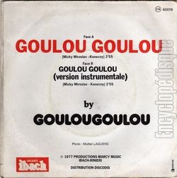 [Pochette de Goulou goulou (GOULOUGOULOU) - verso]