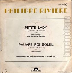 [Pochette de Petite lady (Philippe RIVIRE) - verso]