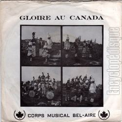 [Pochette de Gloire au Canada (Canada) (CORPS MUSICAL BEL-AIRE)]