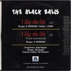[Pochette de I like the life (The BLACK BALLS) - verso]