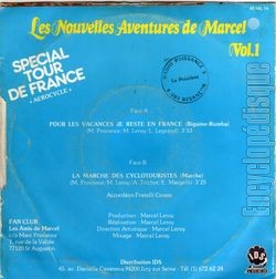 [Pochette de Les nouvelles aventures de Marcel vol.1 "Spcial Tour de France" (MARCEL) - verso]