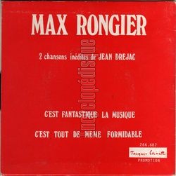 [Pochette de C’est fantastique la musique (Max RONGIER) - verso]