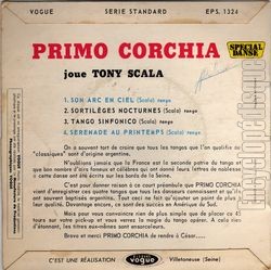 [Pochette de Primo Corchia joue Tony Scala (Primo CORCHIA) - verso]