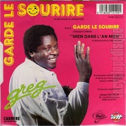 [Pochette de Garde le sourire (GREG) - verso]