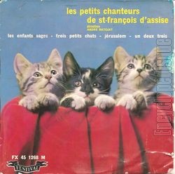 [Pochette de Trois petits chats (PETITS CHANTEURS DE St-FRANOIS D’ASSISE DE St-MAUR)]