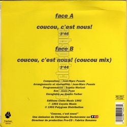 [Pochette de Coucou c’est nous ! (T.V. (Tlvision)) - verso]