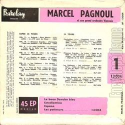 [Pochette de 01 - Le beau Danube bleu (Marcel PAGNOUL) - verso]