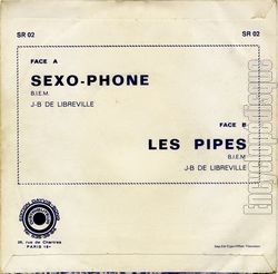 [Pochette de Sexo-phone (Jean Bernard de LIBREVILLE) - verso]