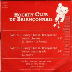 [Pochette de Hockey club du Brianonnais (HOCKEY CLUB DU BRIANONNAIS) - verso]