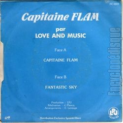 [Pochette de Capitaine Flam (LOVE AND MUSIC) - verso]
