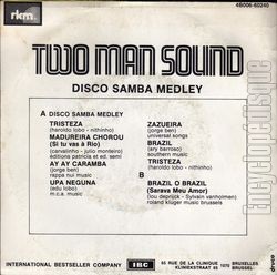 [Pochette de Disco Samba (TWO MAN SOUND) - verso]
