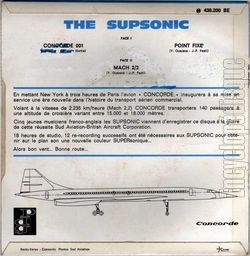 [Pochette de Concorde 001 (The SUPSONIC) - verso]