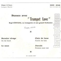 [Pochette de Dansez avec  Trumpet love  - Dernier rivage - (Bepi FONTANA) - verso]