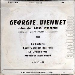 [Pochette de Georgie Viennet chante Lo Ferr (Georgie VIENNET) - verso]