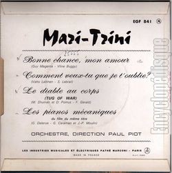 [Pochette de Bonne chance, mon amour (MARI-TRINI) - verso]