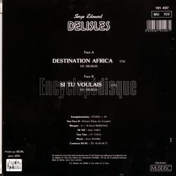 [Pochette de Destination Africa (Serge-Edouard DELISLES) - verso]