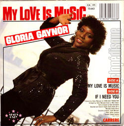 [Pochette de Gloria GAYNOR -  My love is music  (Les FRANCOPHILES) - verso]