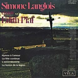 [Pochette de Simone Langlois chante dith Piaf (Simone LANGLOIS)]