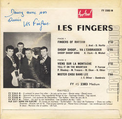 [Pochette de Fingers of the rhythm (Les FINGERS) - verso]