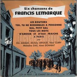 [Pochette de Six chansons de Francis Lemarque (COMPILATION)]