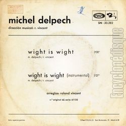 [Pochette de Wight is wight (Michel DELPECH) - verso]