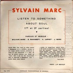 [Pochette de Listen to something about soul (Sylvain MARC) - verso]