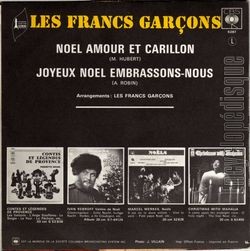 [Pochette de Nol amour et carillon (Les FRANCS GARONS) - verso]