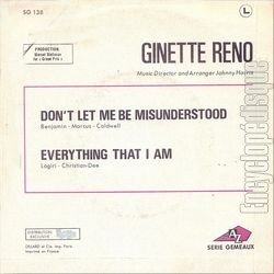 [Pochette de Don’t let me be misunderstood (Ginette RENO) - verso]