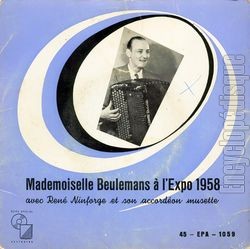 [Pochette de Mademoiselle Beulemans  l’expo 1958 (Ren NINFORGE)]