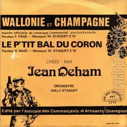 [Pochette de Wallonie et Champagne (Jean DEHAM) - verso]