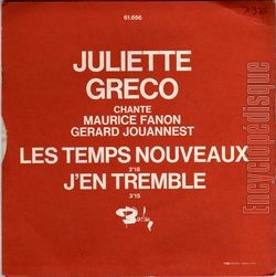 [Pochette de Les temps nouveaux (Juliette GRCO) - verso]