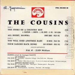 [Pochette de The new sound of The Cousins (The COUSINS) - verso]