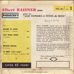 [Pochette de Albert Raisner joue pour les "ge tendre et ttes de bois" (Albert RAISNER) - verso]