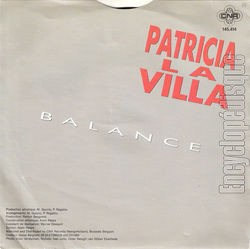 [Pochette de Balance (Patricia LA VILLA) - verso]