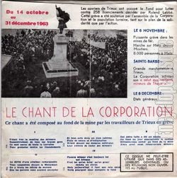 [Pochette de Trieux 1963 - Sainte-Barbe 1963 (CHORALE DES OUVRIERS DE TRIEUX) - verso]