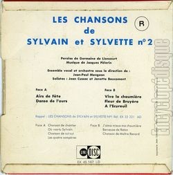 [Pochette de Les chansons de Sylvain et Sylvette - 2 (JEUNESSE) - verso]