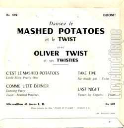 [Pochette de Dansez le mashed potatoes (Oliver TWIST et ses TWISTIES) - verso]