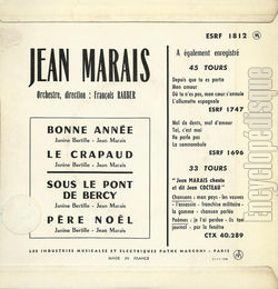 [Pochette de Le pre Nol Jean Marais vous souhaire une bonne anne (Jean MARAIS) - verso]