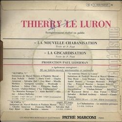 [Pochette de La nouvelle Chabanisation (Thierry LE LURON) - verso]