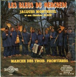 [Pochette de Les bleus du mercredi (Jacques MONTREUIL et son chanteur ALAIN) - verso]