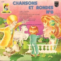 [Pochette de Chansons et rondes n 8 - disque 2 (Rene CARON et LES PETITS CHANTEURS DE L’LE-DE-FRANCE)]